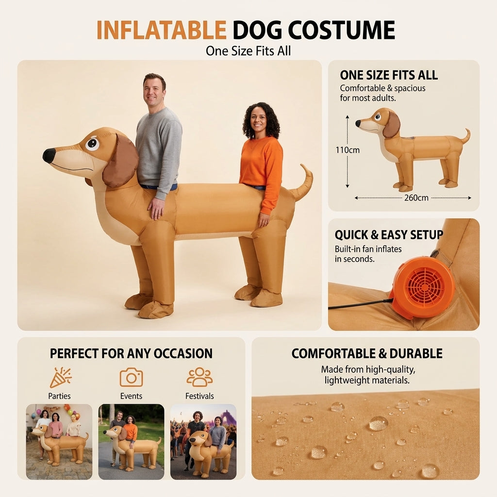 Wiener Family™  Inflatable Dachshund Costume